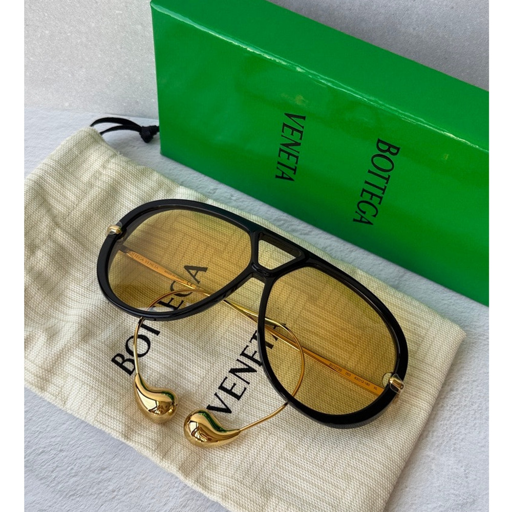 NEW Bottega Veneta BV1273S Drop Earring Sunglasses in Black